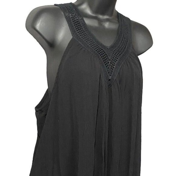 Liz Lange Maternity For Target Rayon Dress Beach Cover Embroidered Neck Large - Picture 3 of 13